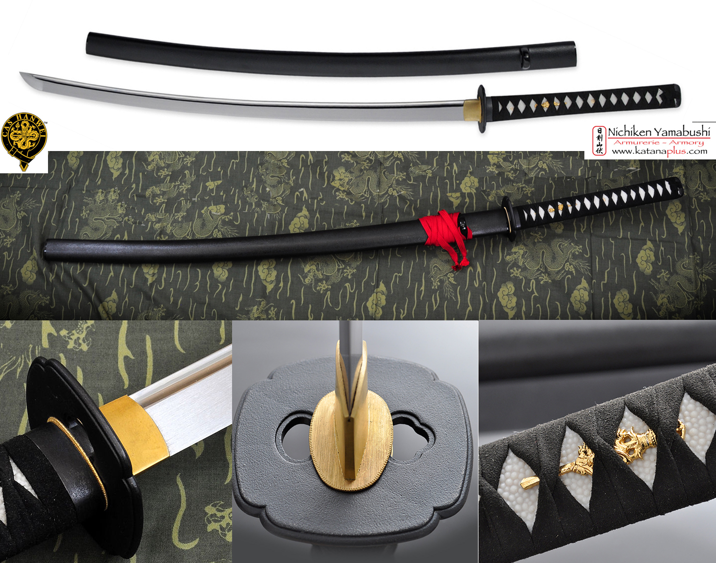 Armurerie Nichiken Yamabushi: sabres japonais fonctionnels, katana,  wakizashi, tanto, armes d'auto-défense, couteaux de chasse et couteaux de  lancer