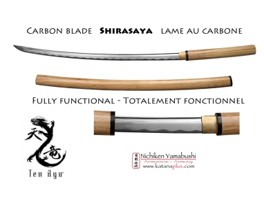 Ten Ryu Shirasaya Katana